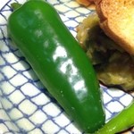 銀のさじ - ちょと細めのピーマン、美味しかった。