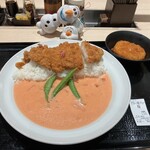 松のや - 料理写真:ロースかつ桜クリームシチュー　990円(税込)  ※クーポン利用で、ここから250円引きに