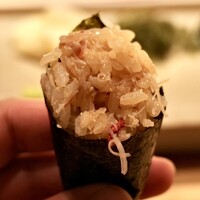 不動前 すし 岩澤 - 毛蟹の手巻き