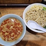 限界を超えろ - 限定】担々つけ麺（250g、ニンニクマシ）　1200円