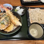 くりもと - ミニ天丼付きせいろ