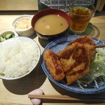 あらし - ミックスフライ定食￥519-