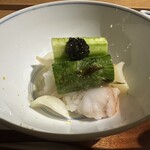 エルムガーデン - アスパラと百合根、キャビア添え