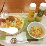 リンガーハット - 冷やしチャンポンとミニチャーハン（≧∇≦）