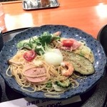 五右衛門 - 夏野菜のよくばりスパゲッティー(醤油バター)