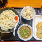 麺紡 - うおとりとんに鶏天と梨つくね