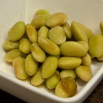 鵠沼海岸 蕎麦兄 - 秘伝大豆（480円）。