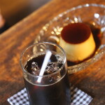 喫茶ミューク - ドリンク写真:アイスコーヒー、プリン