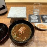 初音鮨 - あら汁