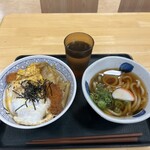 穂波大喰堂 - カツ丼に小うどん