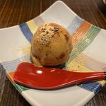 てんぷら 士才 - 自家製焦がしキャラメルアイス