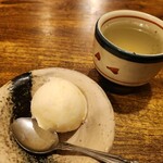 塩梅 - 柚子アイス、梅昆布茶