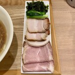 お出汁麺食堂 Harada - 特製お出汁麺 和だし　別盛りチャーシュー・海苔・青菜