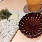 鮨 梵 - 海ぶどう、ガリ