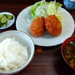 みっちゃん食堂 - 日替り定食   メンチカツ    800円