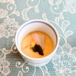 シャンティ - "麻紐くじ"で当たった"茶碗蒸し"。