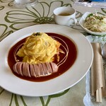 タッチ - 料理写真:ウインナーオムライスセット（小）