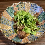 口福菜 亀吉 - 砂肝と新じゃがの唐揚げ 香港式照焼ソース（900円）