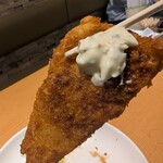 社 - アジフライ　半身だから色々食べれる♪