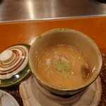 旬彩美酒 あじさい - お通し（茶碗蒸し）