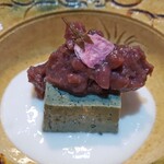 御料理 良所 - よもぎプリン