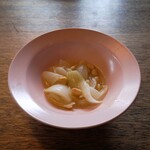 ビルバンテ - 新タマと大豆スープ