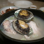 長安参鶏湯 - あわび参鶏湯2008.8