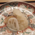 岩さき - シマアジのみぞれ酢がけ