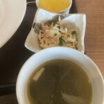 CHINESE DINING 瑞 - 中華スープ・切干し大根のサラダ・ミルクプリン