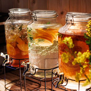 ドリンクはフリーフロー形式