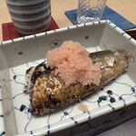 徳ㇵ本也 - ❶焼き魚定食　能登の鰯と明太子　