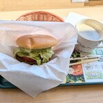 モスバーガー - モーニング野菜バーガードリンクセット￥540