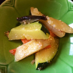 しぇ・もあ藤 - ズッキーニなどのキンピラ風。