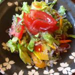 定食のサラダ。