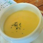 140806新潟　イノ文化食堂　冷製コーンスープ