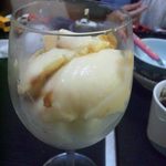 どんまい - 2014.8. チビにプリンデザートサービス♪