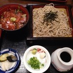 湯桶庵 - ざるそば＋鉄火丼(小)