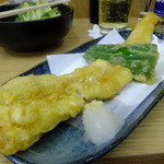 四ツ木製麺所 - アナゴ天ぷら