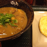 はなまるうどん - カレーかま玉（小） ¥400 ＋ れんこん天 ¥110