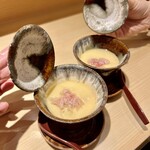 鮨 華 - ホタルイカの茶碗蒸し