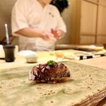 鮨 華 - 握り 鯵