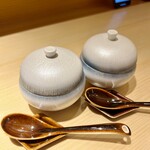 鮨 華 - 三色小丼(帆立、雲丹、いくら)