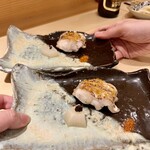 鮨 華 - 甘鯛のからすみ焼き