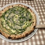 マンマパスタ - 釜揚げしらすと浜名湖産青のりのピッツァ　ビアンカ 1450円