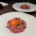 焼肉 かねみや - 炙り塩ユッケ