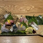 菜な みずき - 刺し盛り　たこ、中トロ、サワラ、カンパチ、鯛等