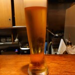 鶏一途 - 生ビール(ハートランド)