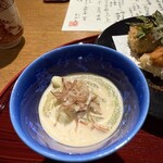 おかもと - 茄子ソーメン、あられ茗荷、胡麻酢