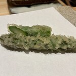 天ぷら北川 - アスパラ