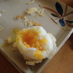 竹清 - 半熟卵の天ぷら、中身とろとろ～